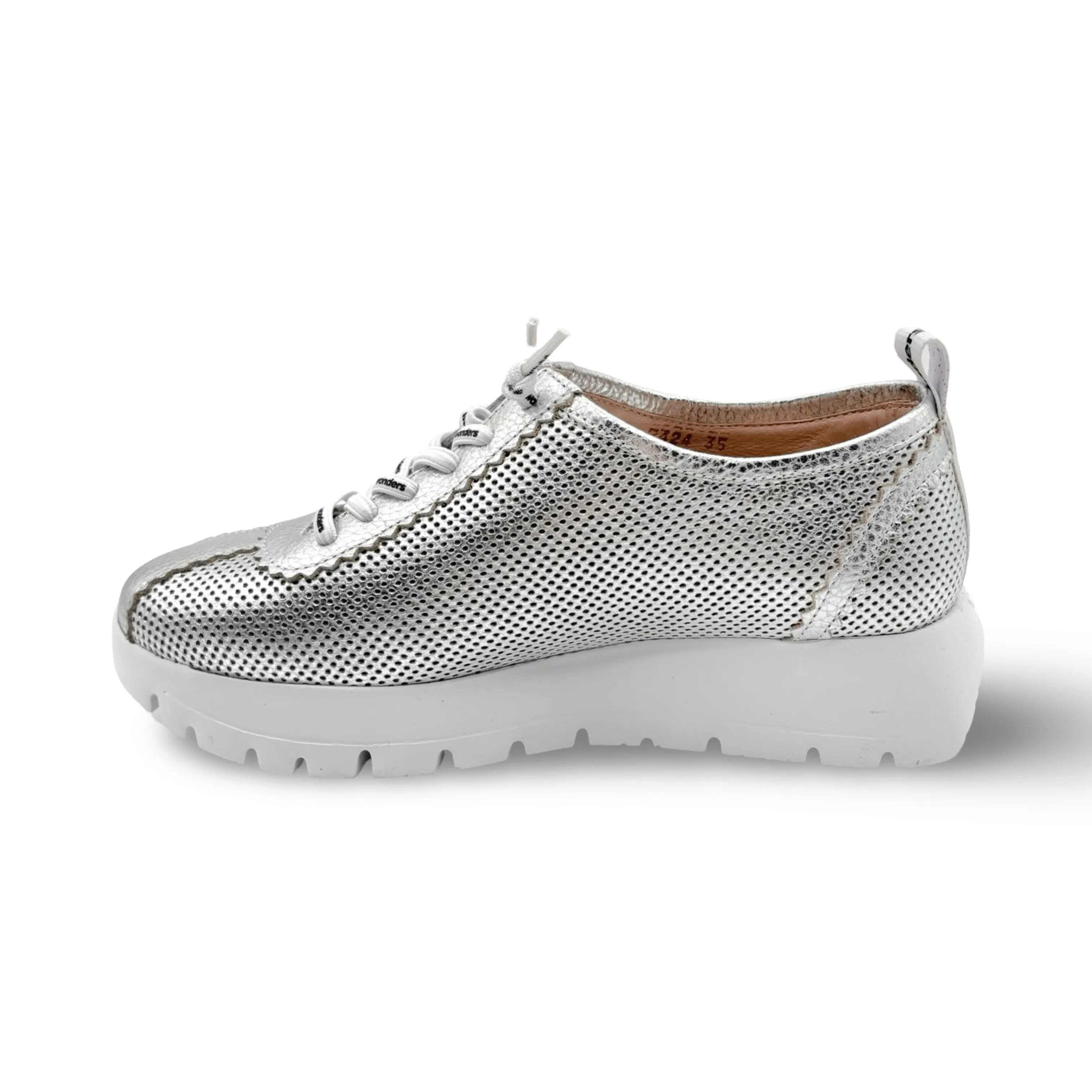 A2424 Silver Metallic Sneaker