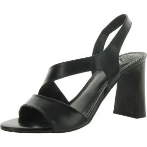 ABBEANNA Womens Leather Round toe Heels