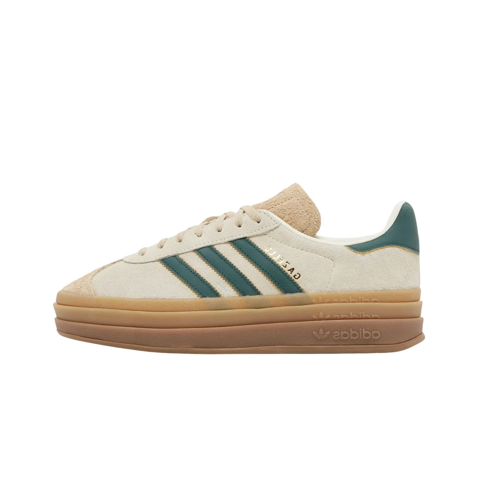 adidas Gazelle Bold Magic Beige Collegiate Green (Women's)