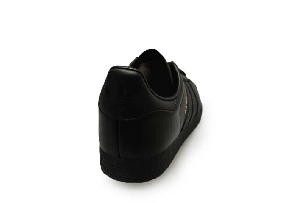 Adidas Gazelle Triple Black Leather Running Trainers BB5497 Unisex