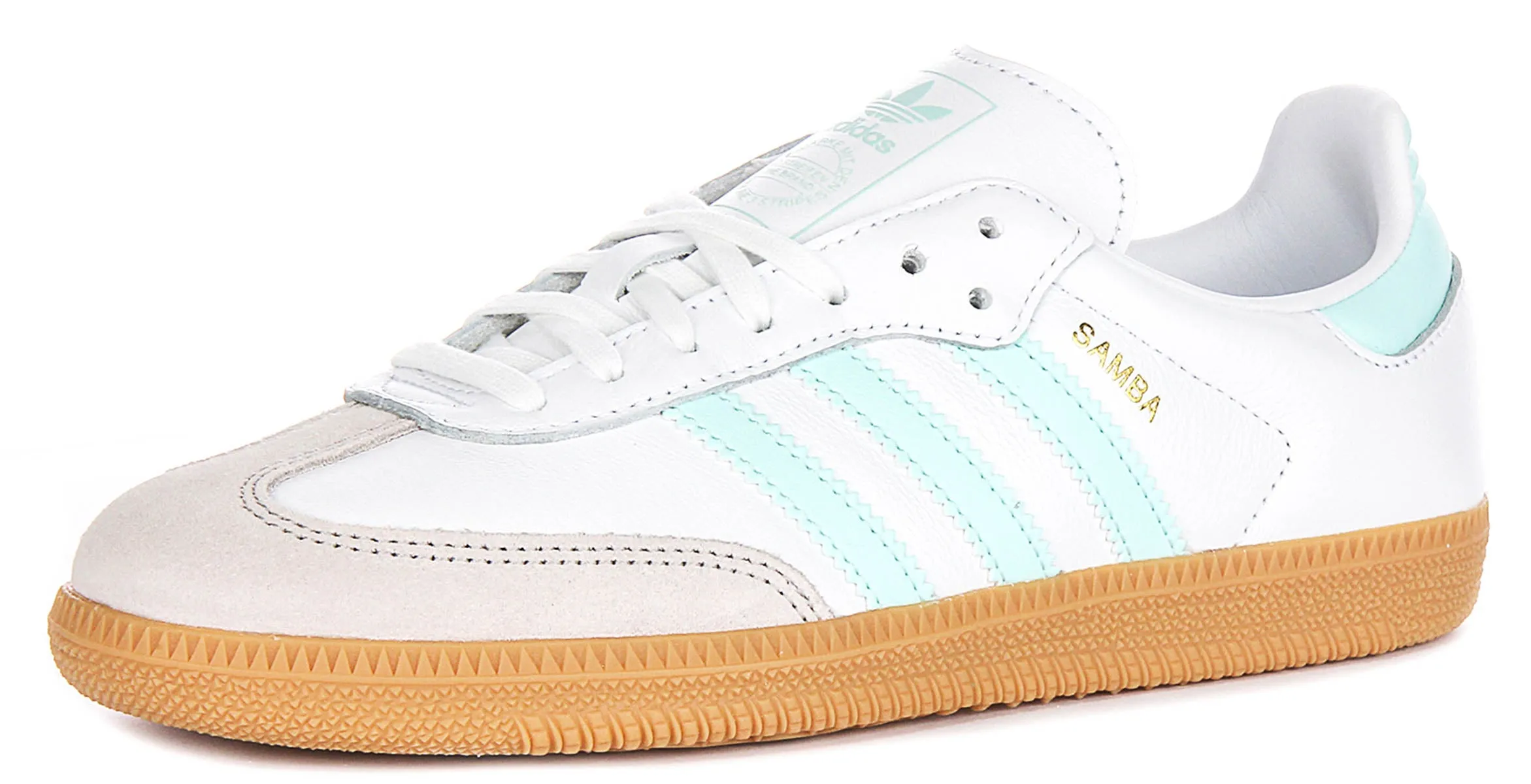 Adidas Samba OG  In White Blue For Youth
