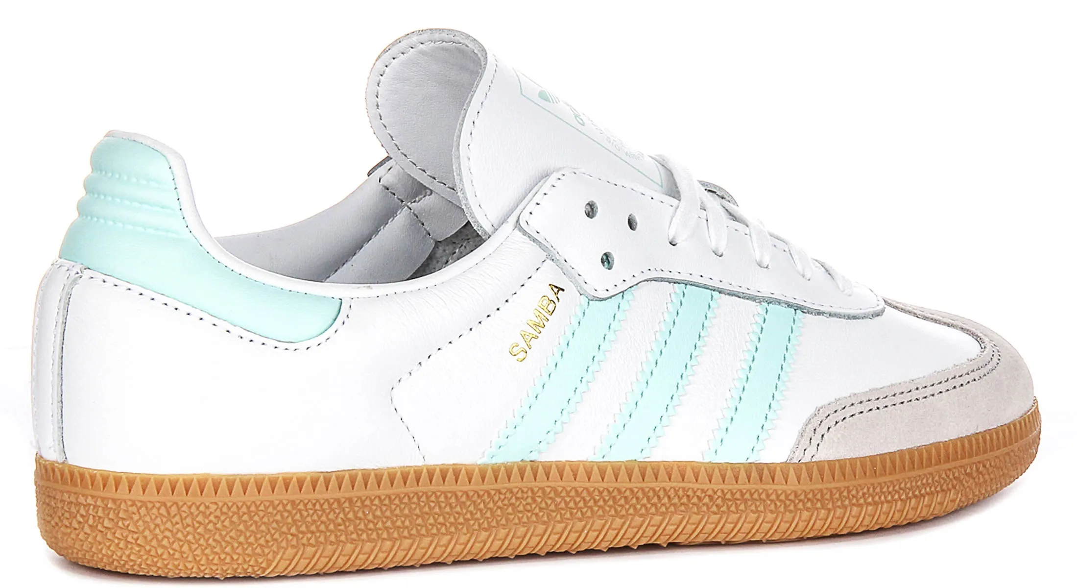 Adidas Samba OG  In White Blue For Youth