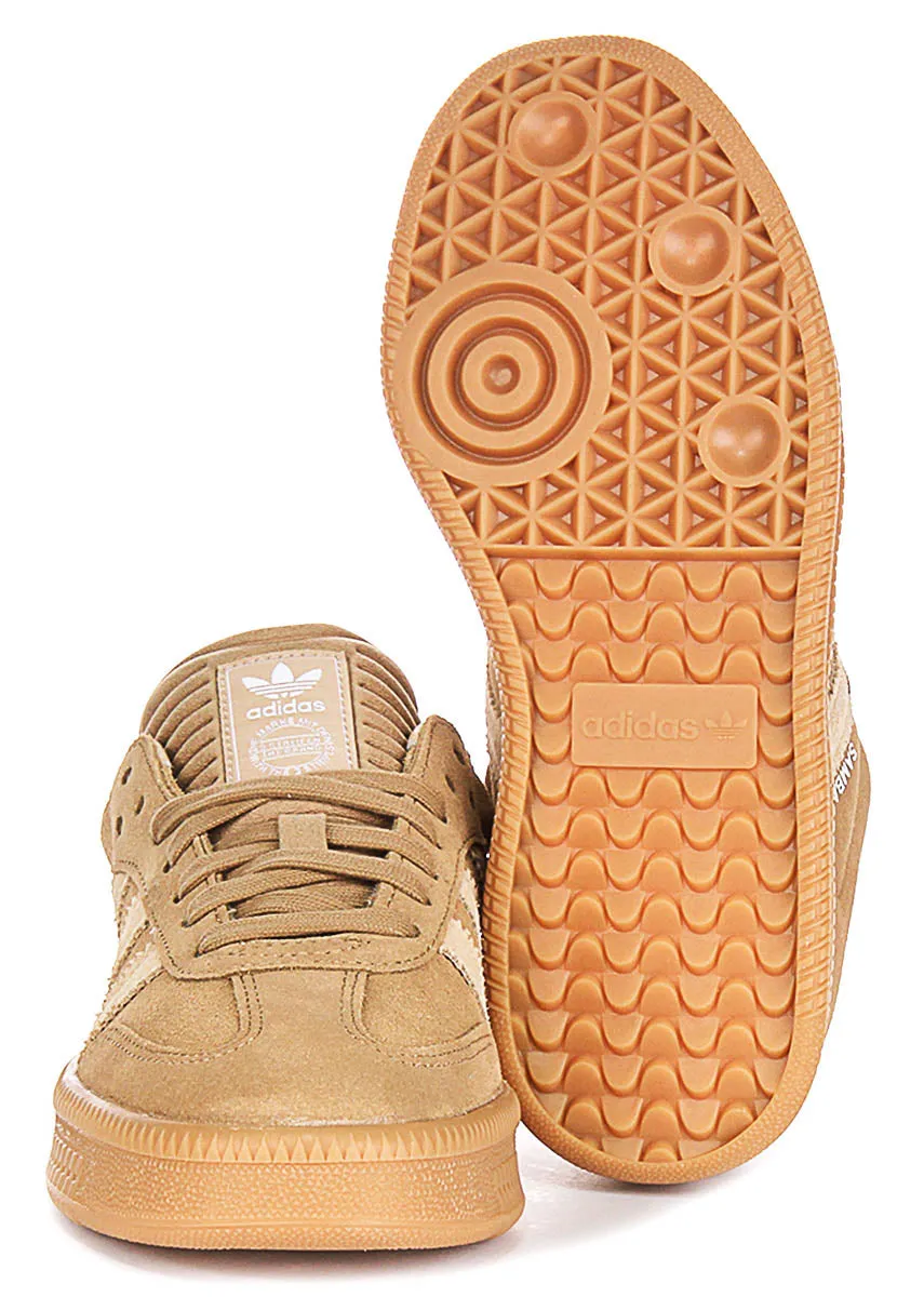 Adidas Samba OG XLG In Brown For Youth
