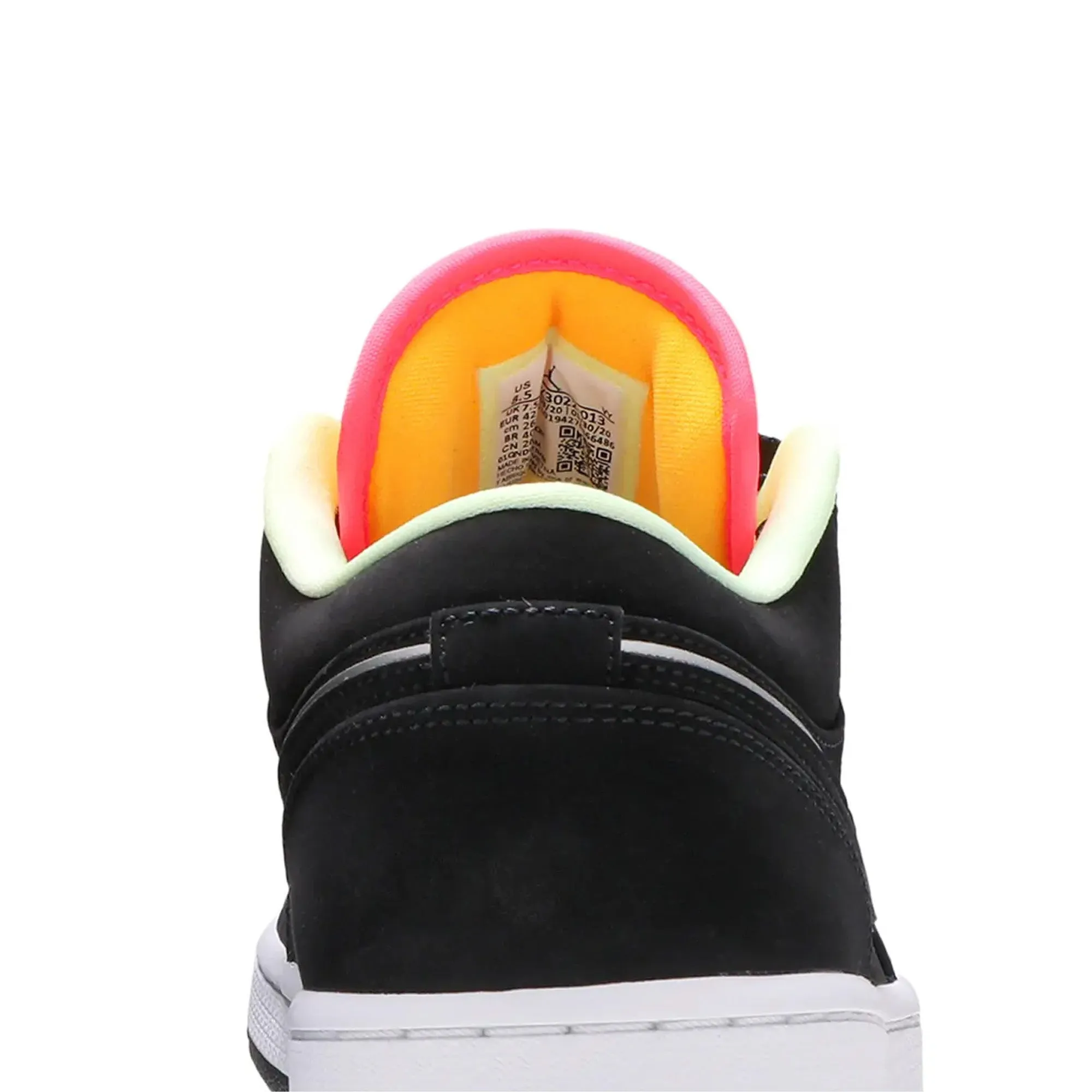 Air Jordan 1 Low 'Black Aurora Green Laser Orange' (2020)