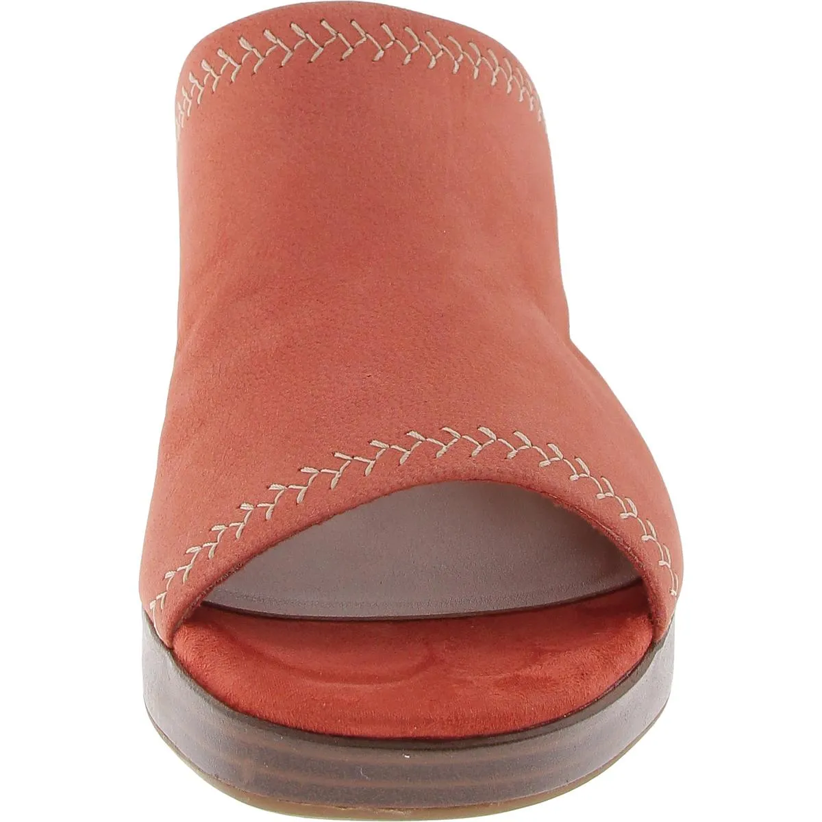 Ambryrln Park Womens Solid Leather Block Heel