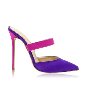 AMLIE PURPLE / FUCHSIA SATIN