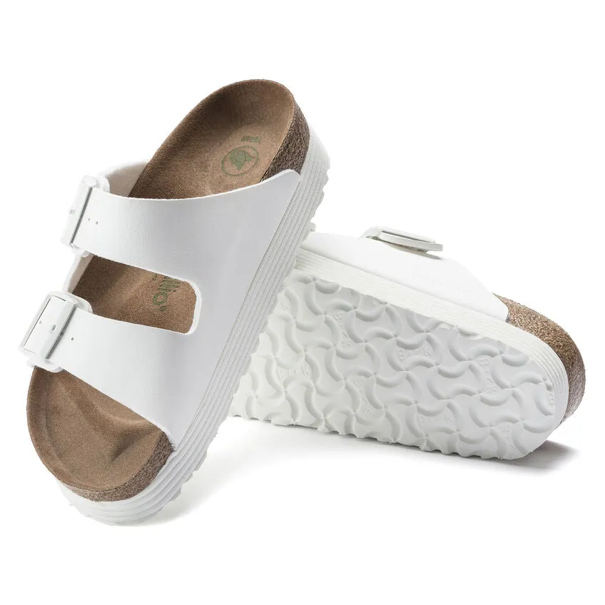 Arizona Platform Vegan - White Birko-Flor||Arizona Platforme vgane - Birko-Flor blanc
