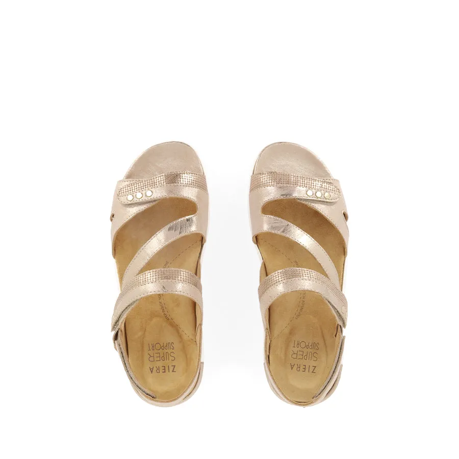 BEAUX W - PLATINO SCRATCH LEATHER