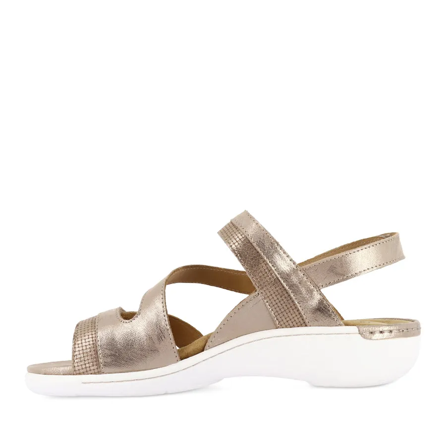 BEAUX W - PLATINO SCRATCH LEATHER