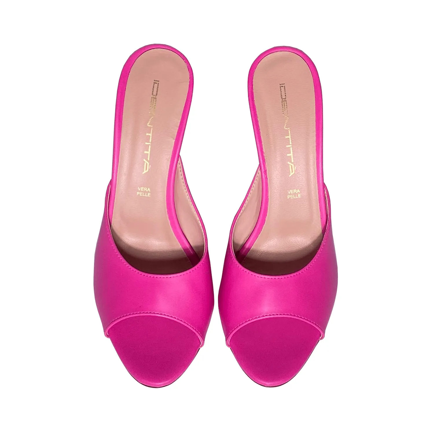 BEVERLY LEATHER FUCHSIA