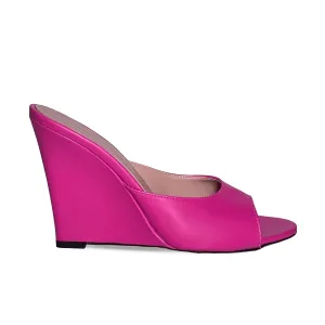 BEVERLY LEATHER FUCHSIA