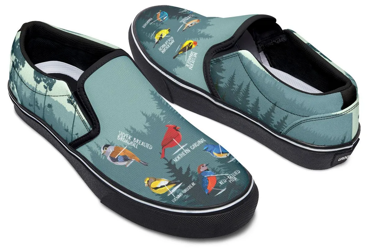 Bird Watching Slip-On Shoes