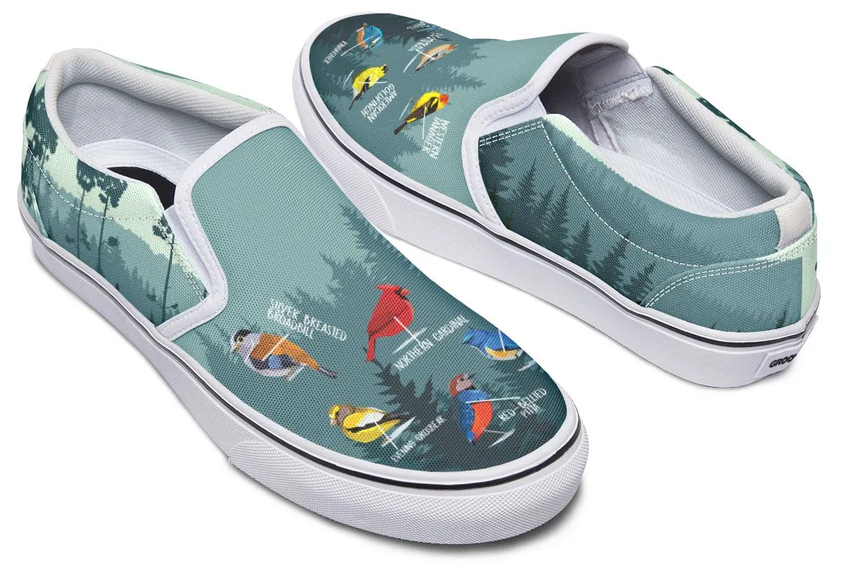 Bird Watching Slip-On Shoes