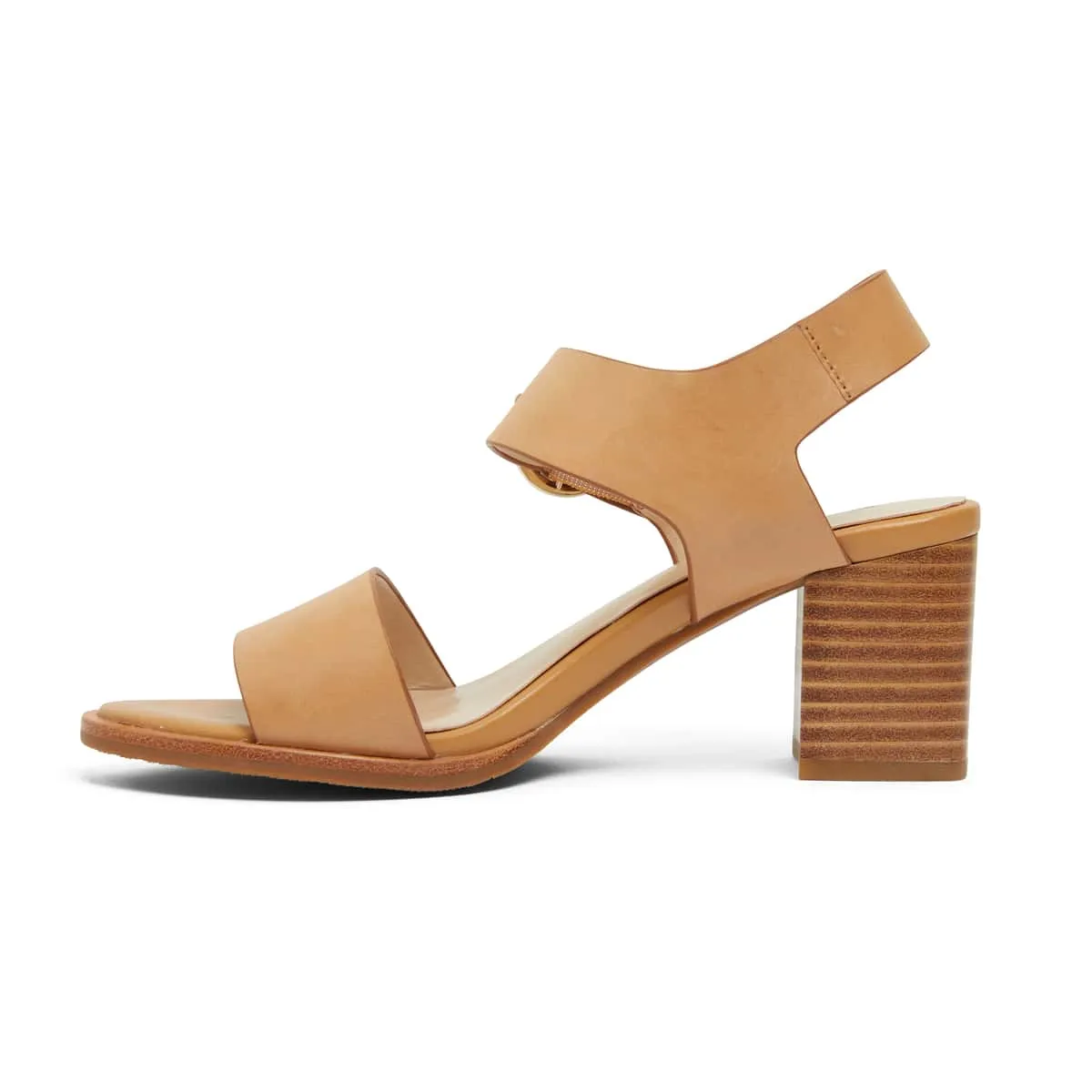 Bolivia Heel in Tan Leather