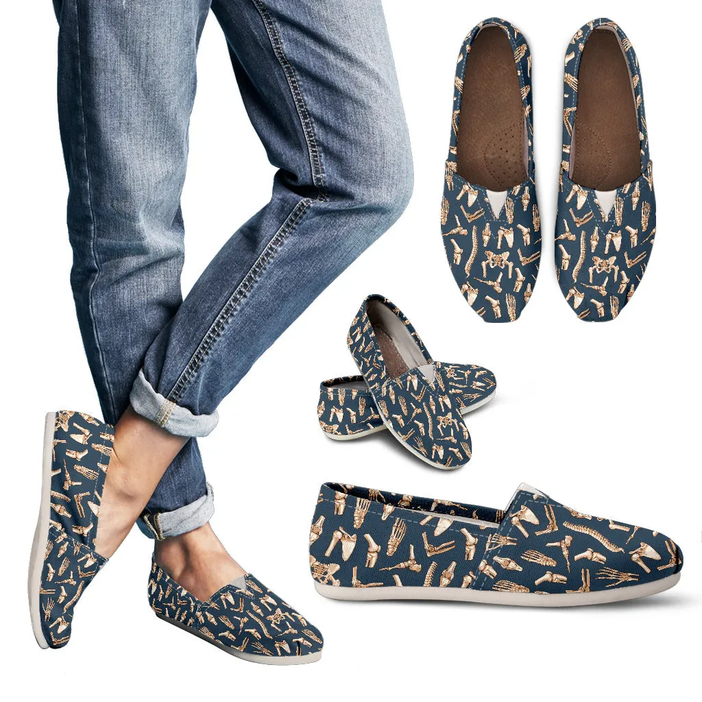 Bone Pattern Casual Shoes