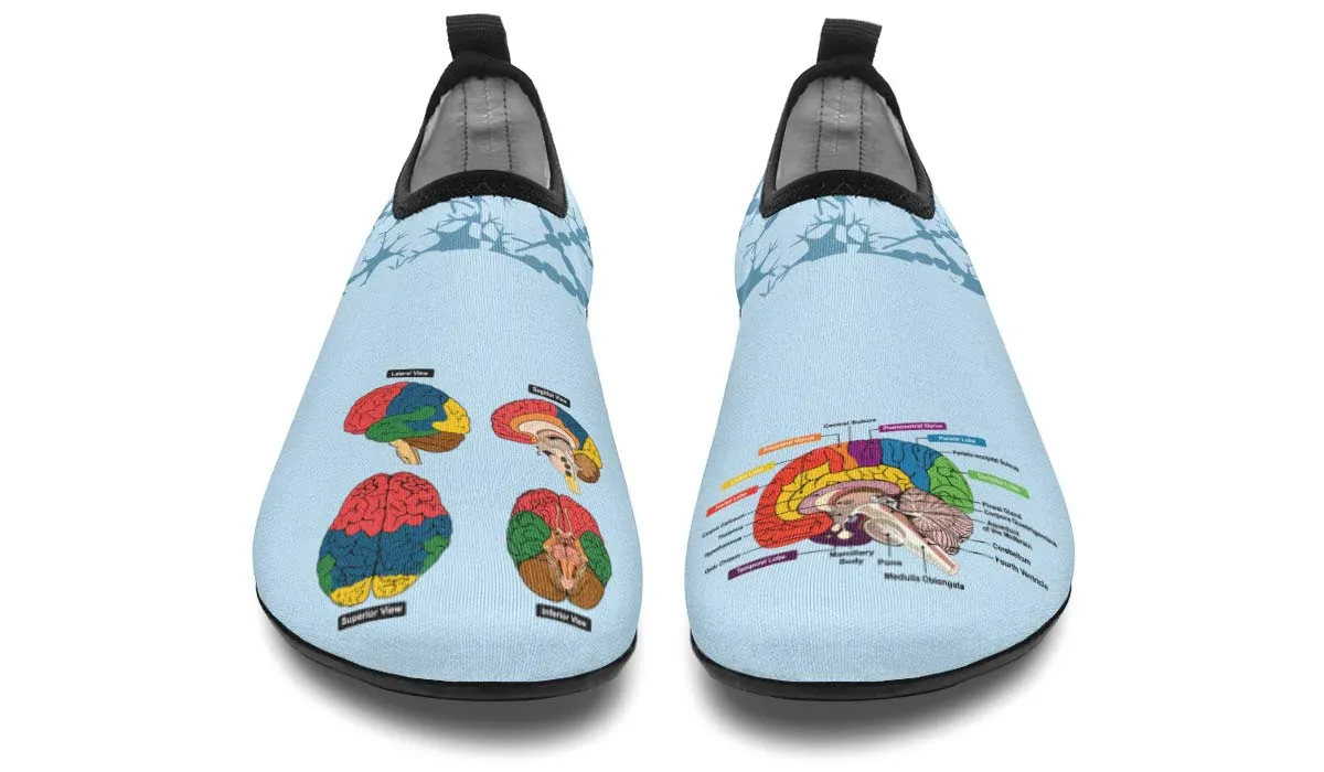 Brain Diagram Aqua Barefoot Shoes