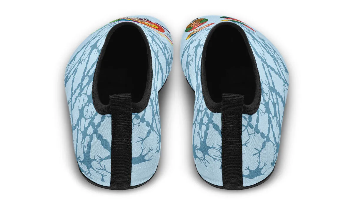 Brain Diagram Athletic Aqua Barefoot Shoes