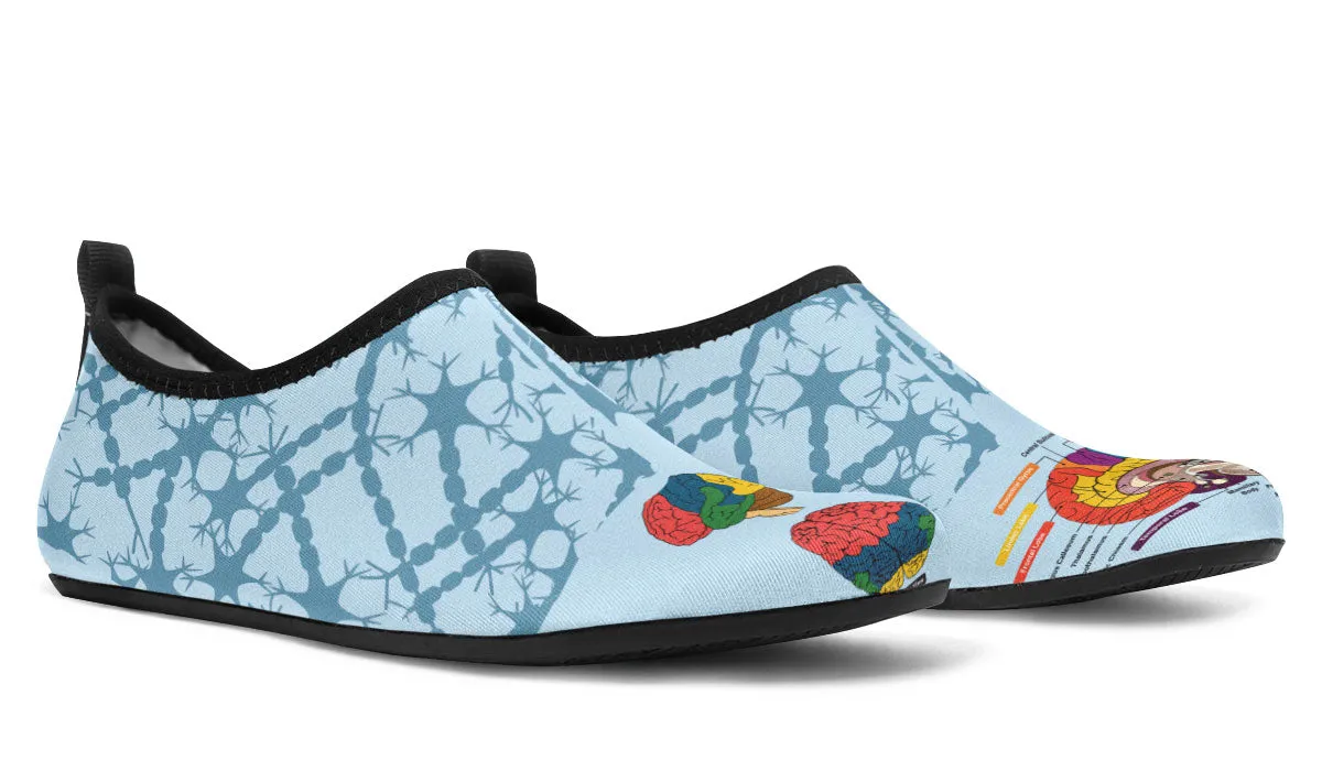 Brain Diagram Athletic Aqua Barefoot Shoes