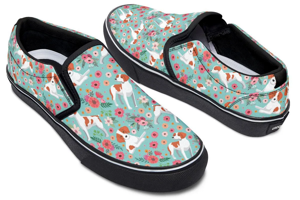 Brittany Flower Slip-On Shoes