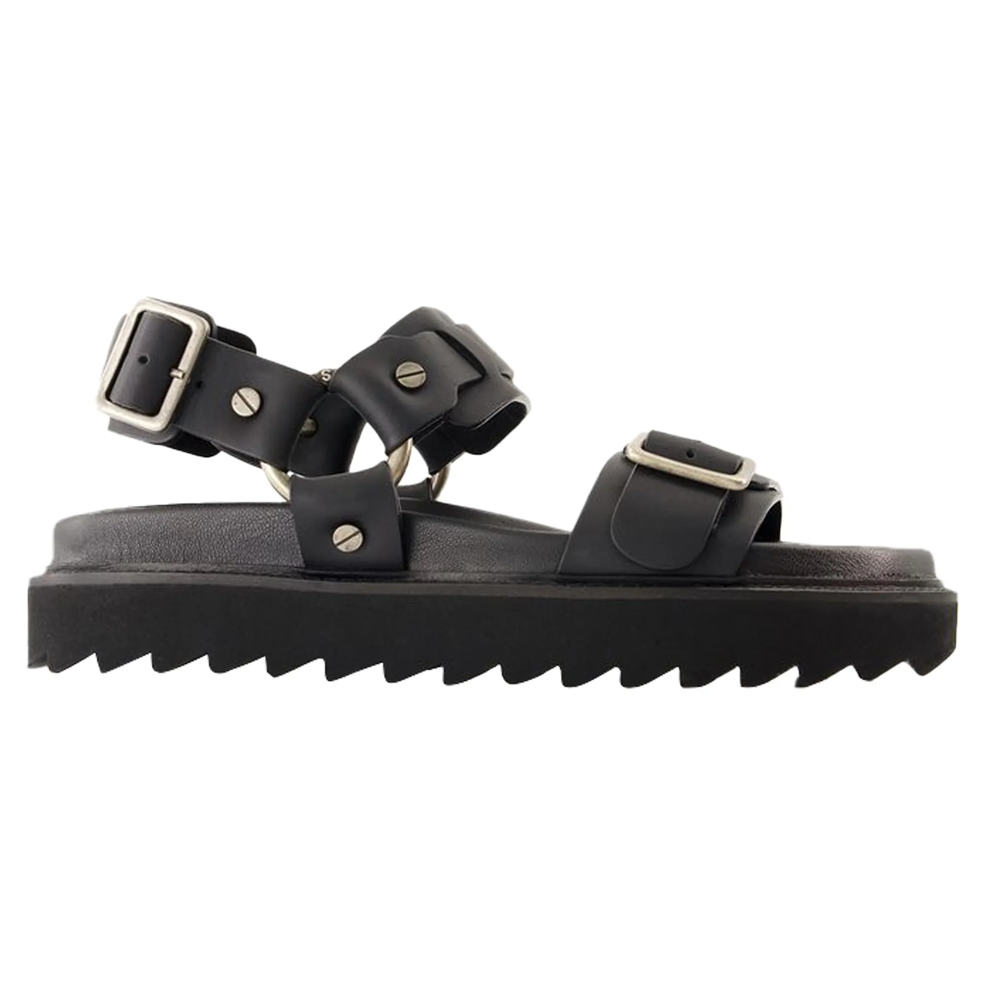 Buckle Sandals - Acne Studios - Leather - Black