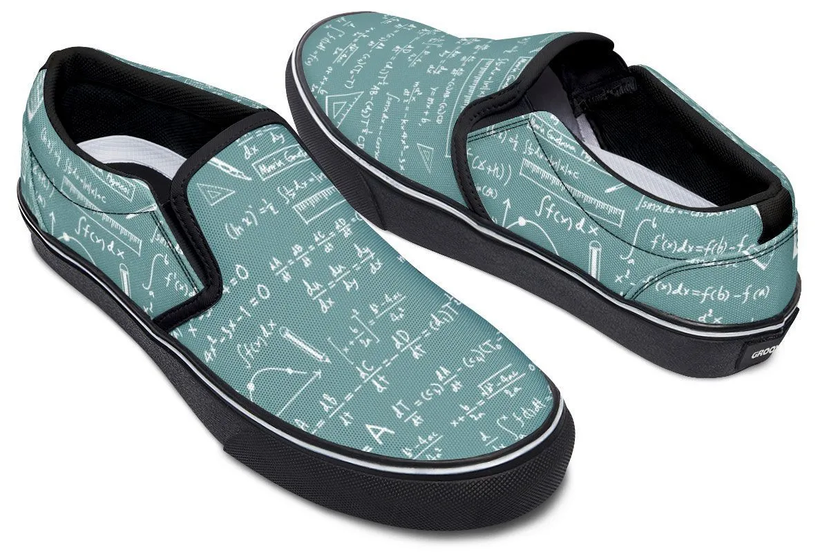 Calculus Pattern Slip-On Shoes