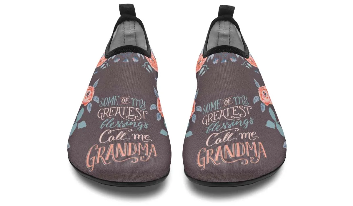 Call Me Grandma Aqua Barefoot Shoes