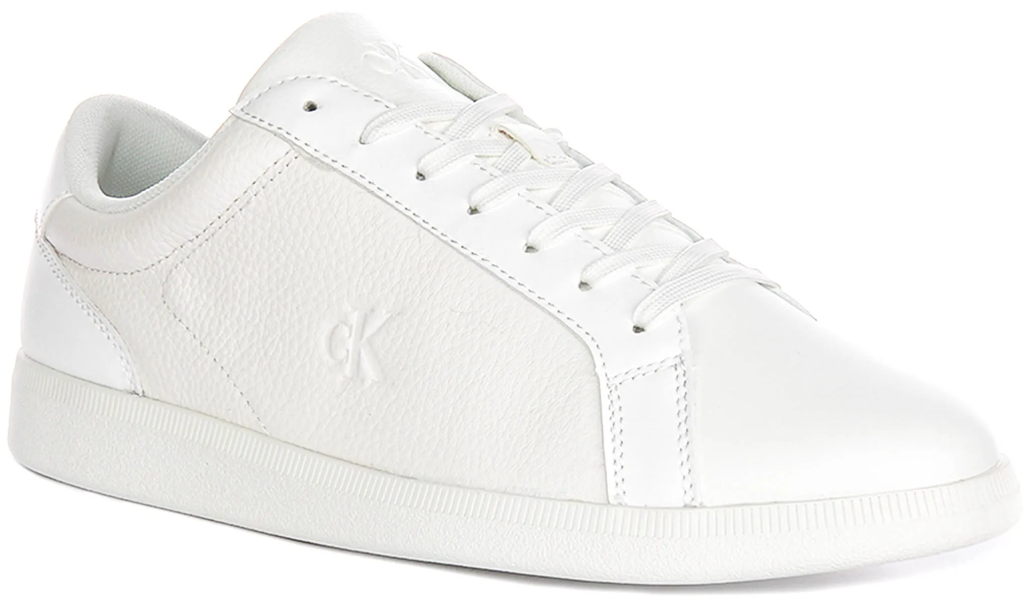 Calvin Klein Jeans All White Slim Sole Smart Sneakers