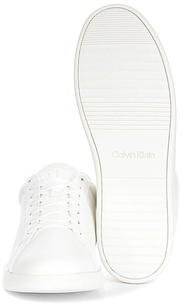 Calvin Klein Jeans All White Slim Sole Smart Sneakers