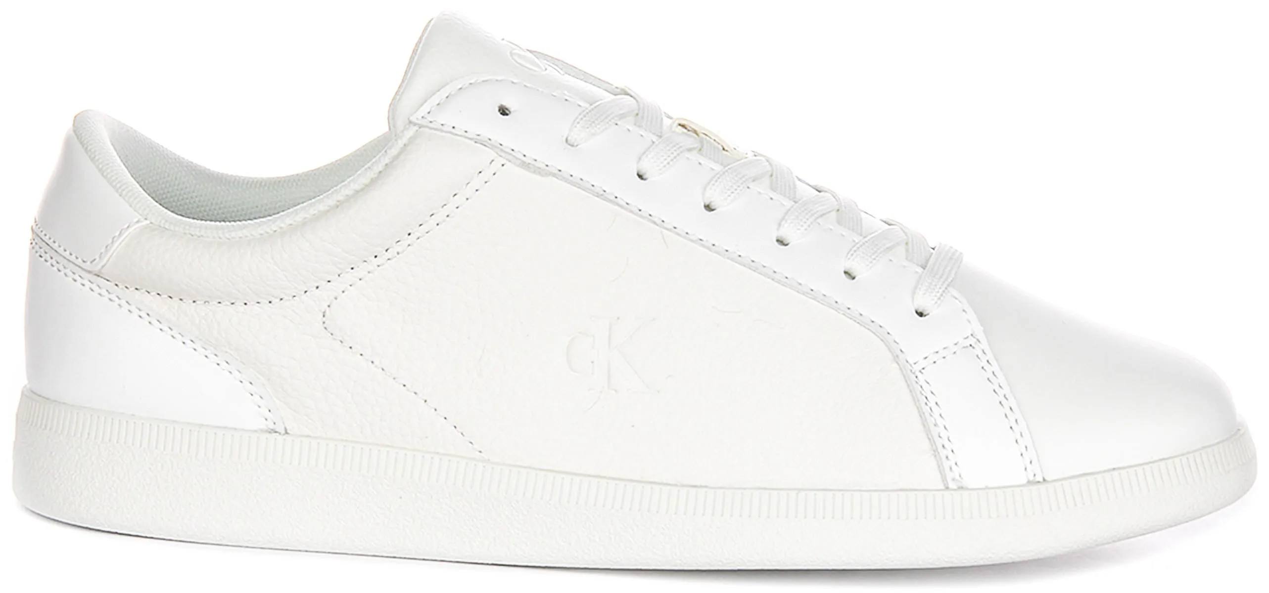 Calvin Klein Jeans All White Slim Sole Smart Sneakers