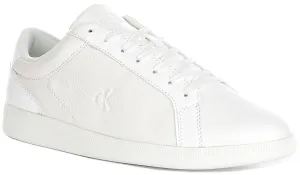 Calvin Klein Jeans All White Slim Sole Smart Sneakers