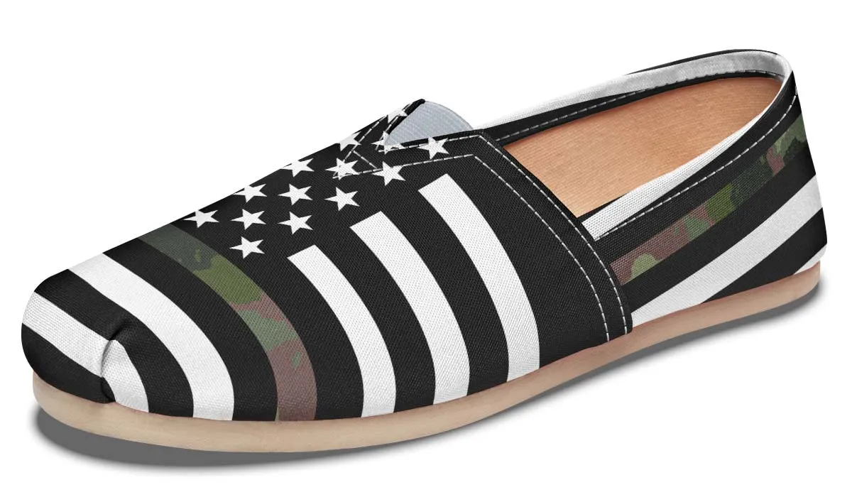 Camo American Flag Casual Shoes
