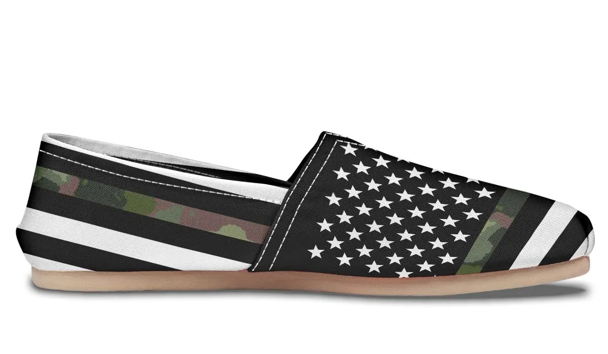 Camo American Flag Casual Shoes