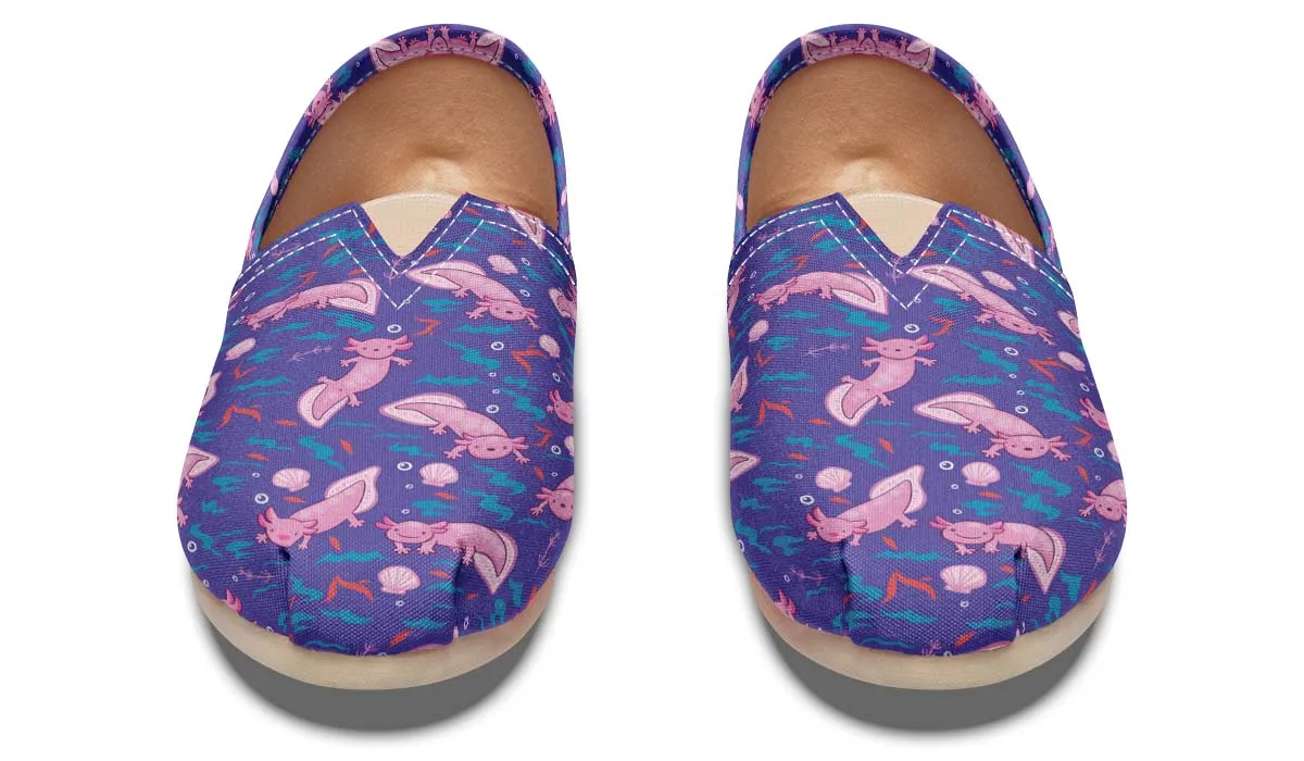 Cartoon Axolotl Casual Shoes