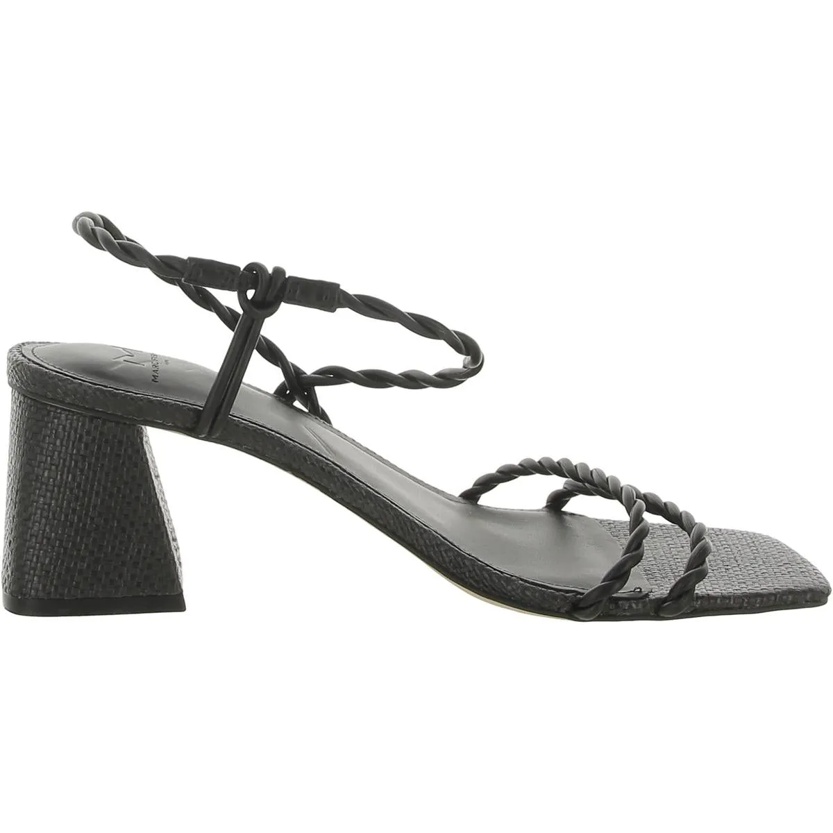 Carys Womens Faux Leather Braided Slingback Sandals