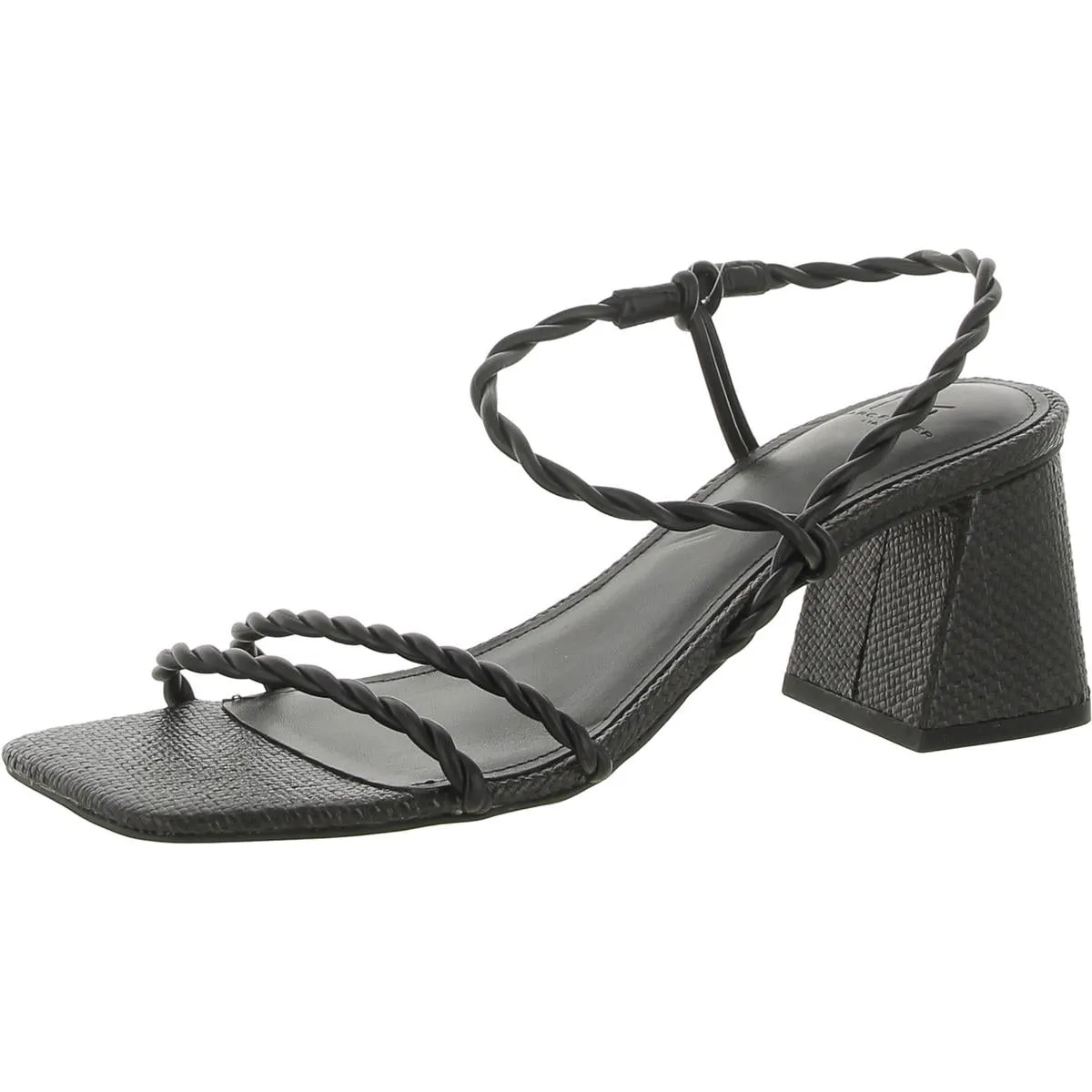 Carys Womens Faux Leather Braided Slingback Sandals