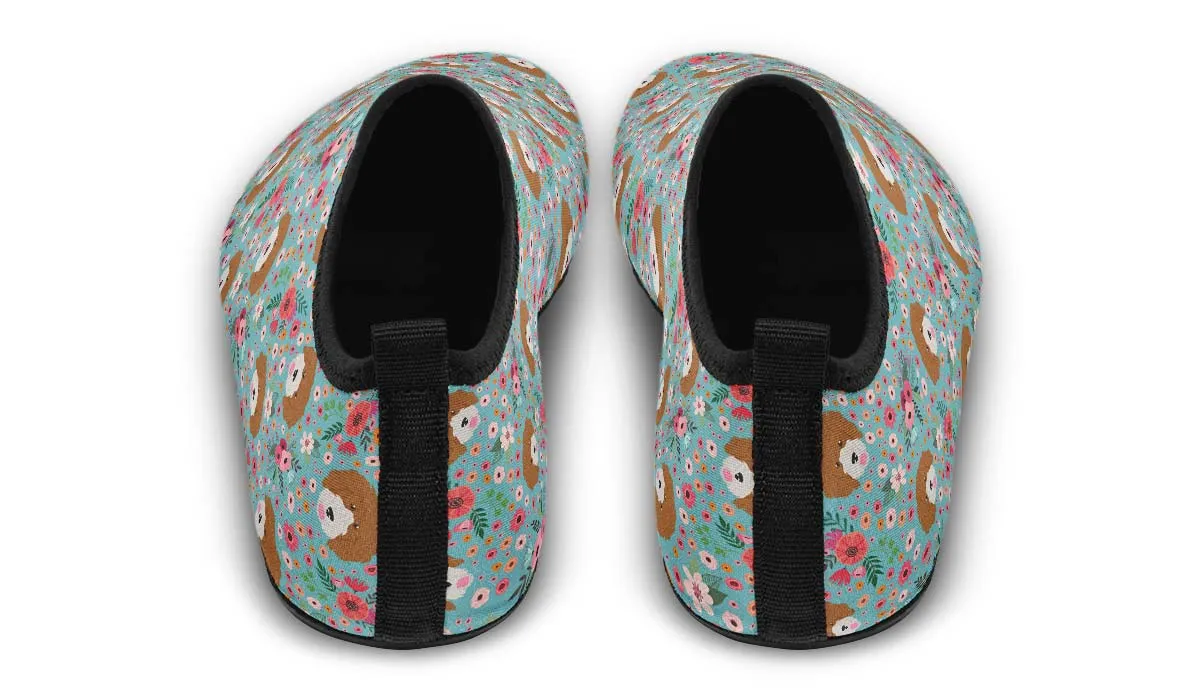 Cavoodle Flower Aqua Barefoot Shoes