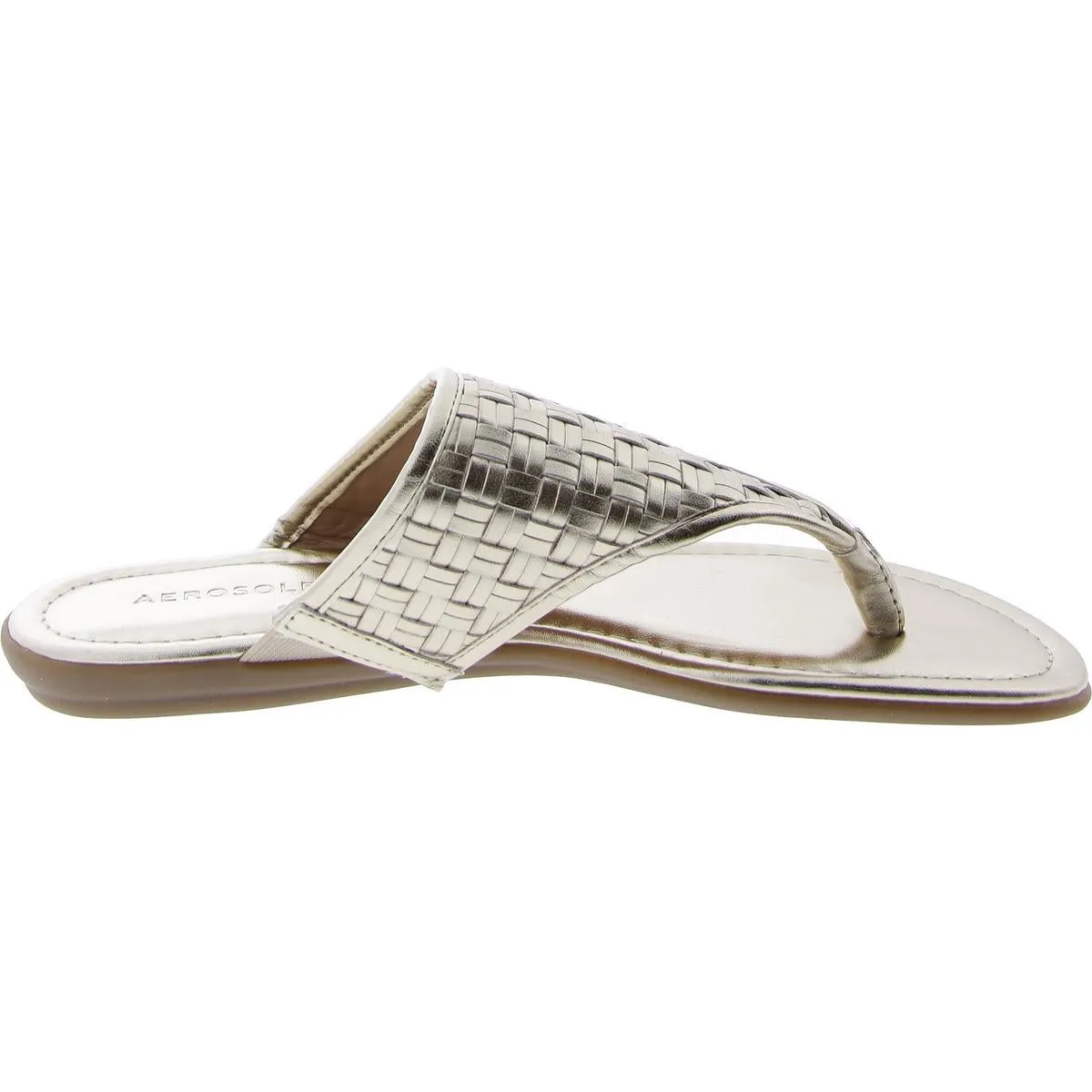 Cherie Womens T Strap Flat Thong Sandals