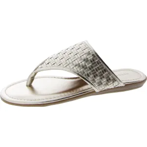 Cherie Womens T Strap Flat Thong Sandals
