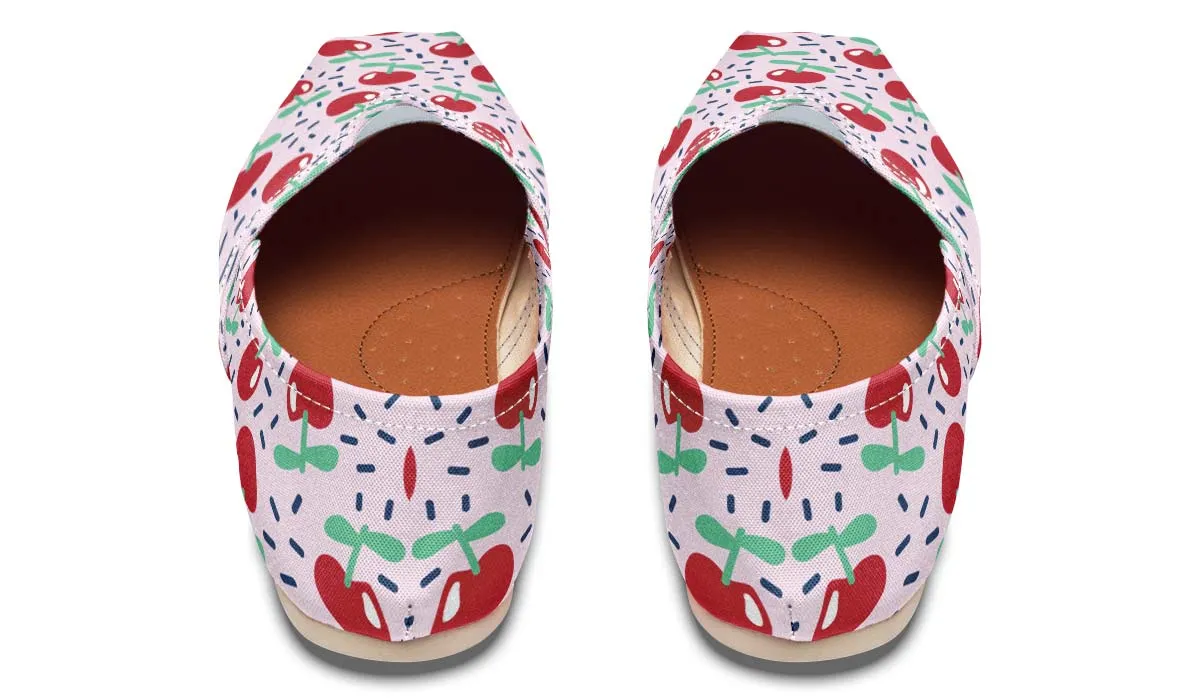 Cherry Pattern Casual Shoes