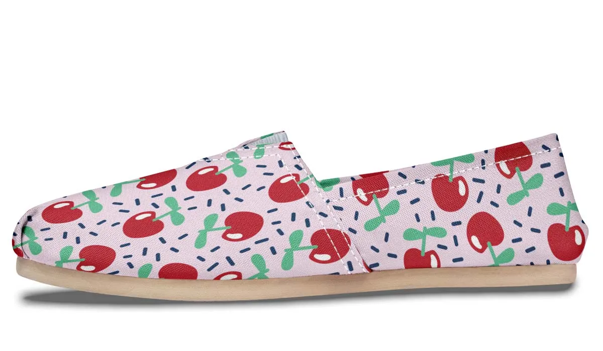 Cherry Pattern Casual Shoes