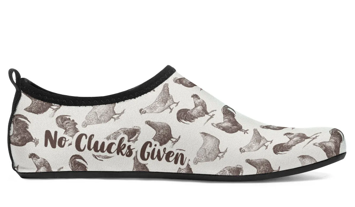 Chicken Clucks Aqua Barefoot Shoes