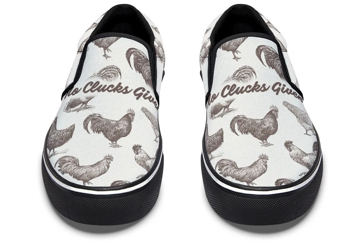 Chicken Clucks Slip-On Shoes