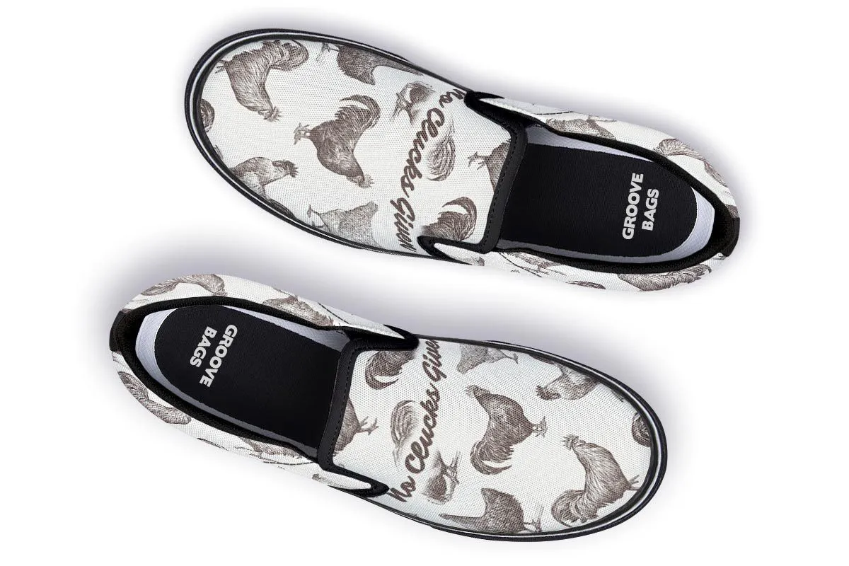 Chicken Clucks Slip-On Shoes
