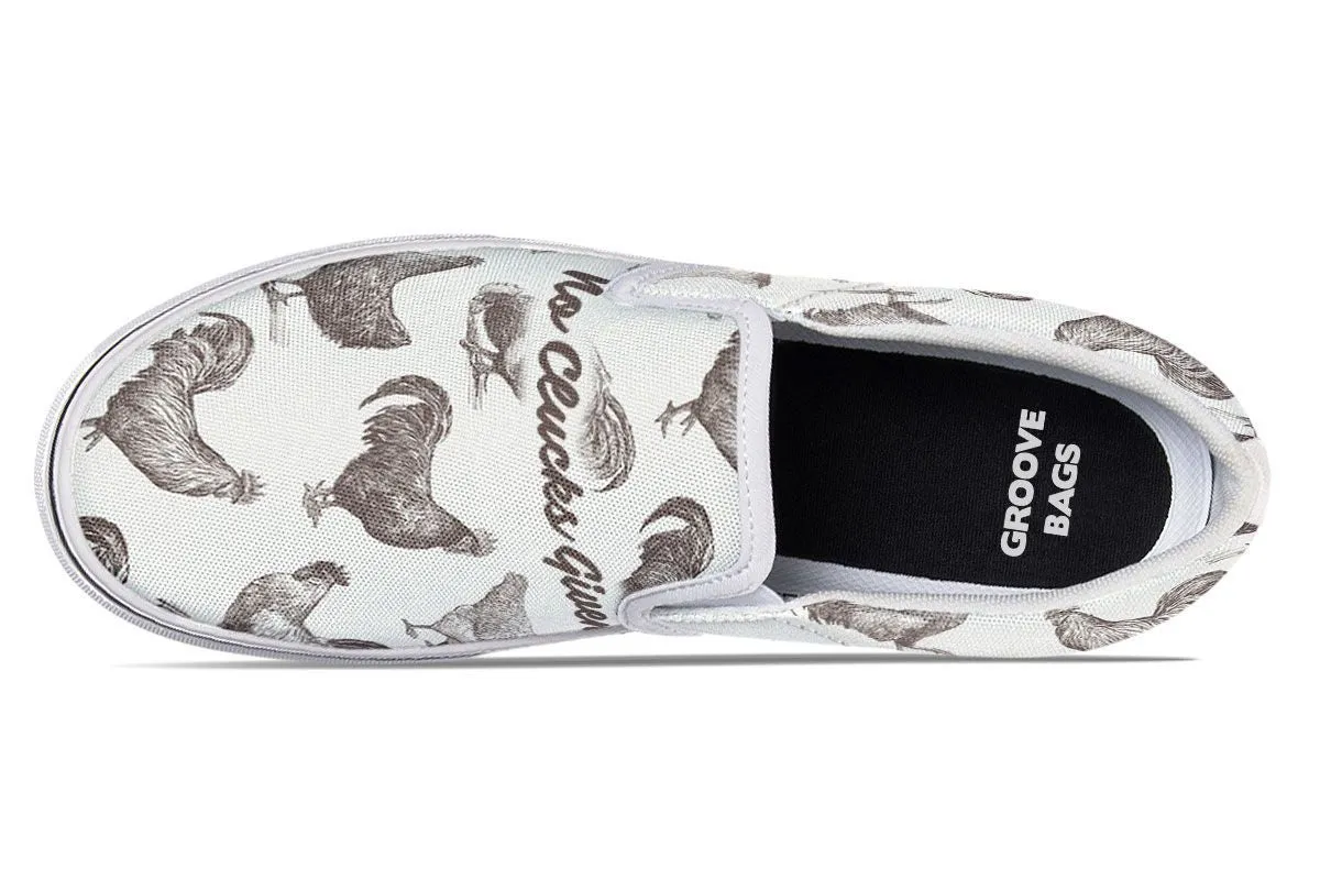 Chicken Clucks Slip-On Shoes
