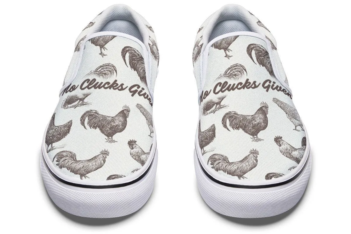 Chicken Clucks Slip-On Shoes