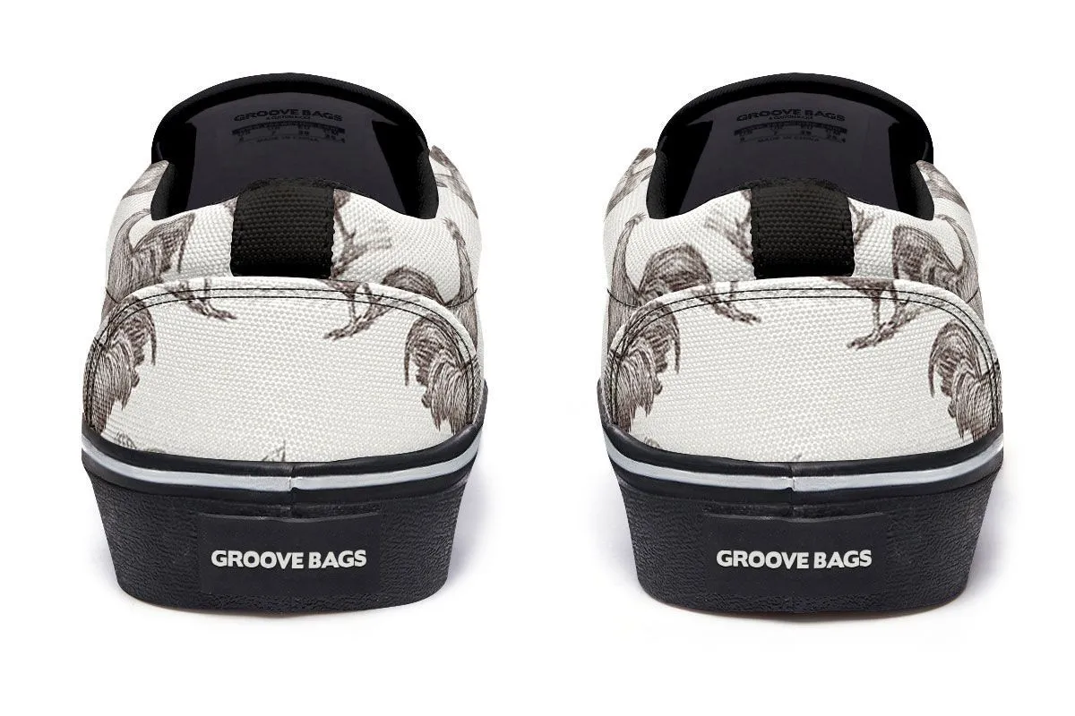 Chicken Clucks Slip-On Shoes