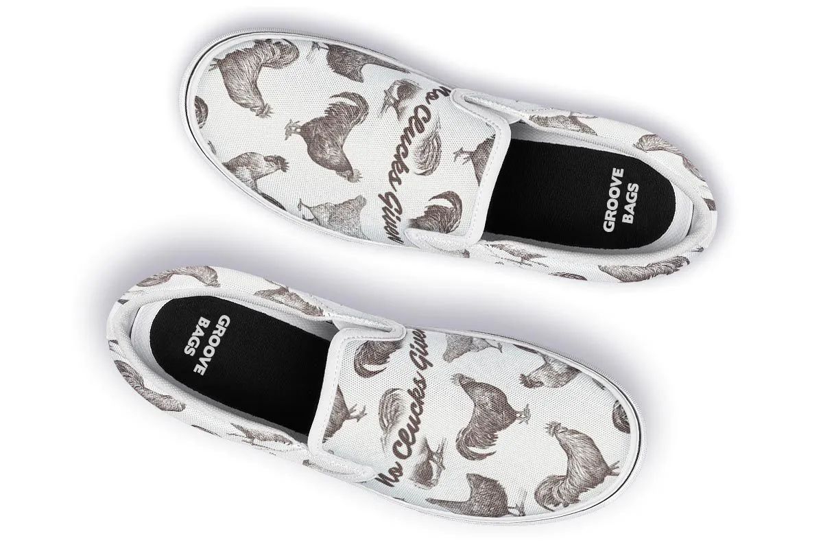 Chicken Clucks Slip-On Shoes