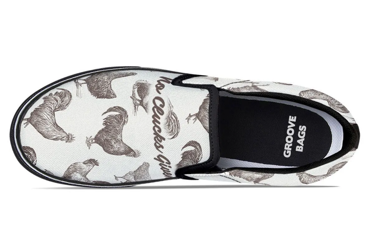 Chicken Clucks Slip-On Shoes