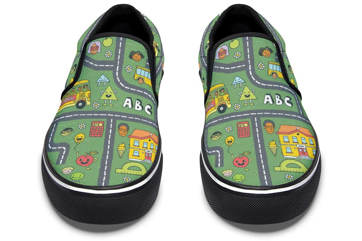 Childhood Roadmap Slip-On Shoes