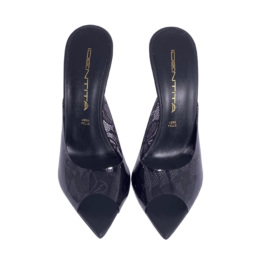 CHORA PVC/LEATHER BLACK